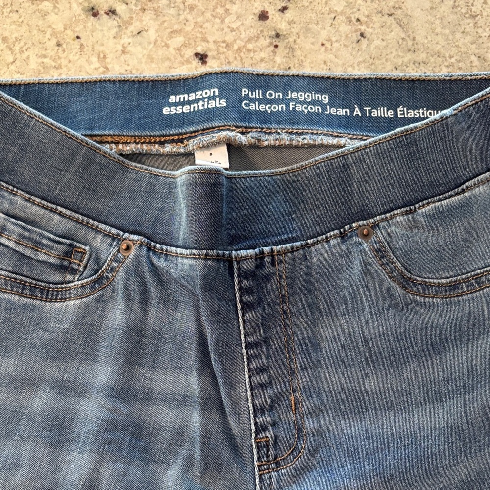 Amazon Essentials Medium Wash Denim Pull-On Jeggings